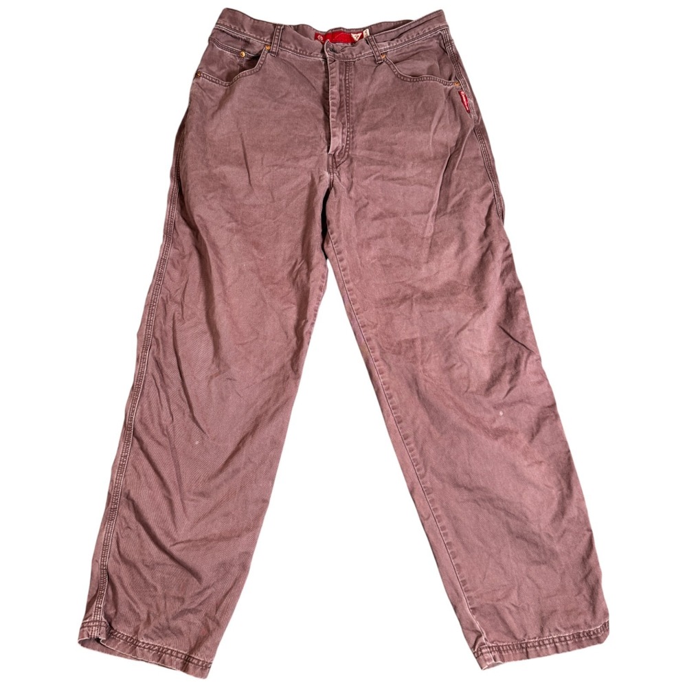 VINTAGE Guess Jeans Mens 32x31 Acid Wash Red Denim‎ Georges Marciano USA 80s
